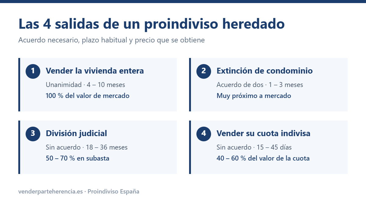 Proindiviso: qué es y cómo salir de una copropiedad heredada